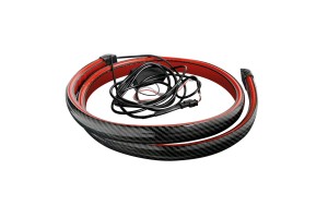 Ταινια Σιλικονης Led Κοκκινο Φως CARBON-LOOK Πορτ Μπαγκαζspoiler Led Light 12V IP67 25χ10mm 120cm Lampa -1 Τεμ.