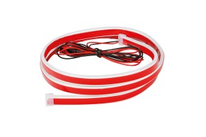 Ταινια Σιλικονης Led Με Λευκο Φως Για Καπο Εμπρος Αυτοκολλητη Hood Led Light 12V IP67 12Χ5mm 120cm Lampa -1 Τεμ.