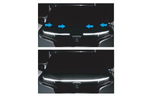 Ταινια Σιλικονης Φωτιζομενη Led Λευκο Daylight Εξωτερικης Χρησης Για Καπο Εμπρος Αυτοκολλητη 120cm Simoni RACING- 1 τεμ.