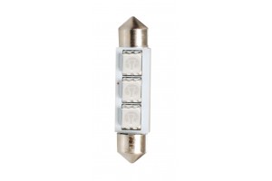 Λαμπακια Πλαφονιερας C5W 12V SV8.5 41mm 3xSMD5050 Led Μπλε CAN-BUS M-TECH - 1 τεμ.