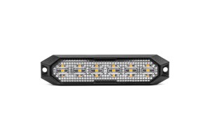 Στρομπο 12/24V 6xSMD Led 18W (6x3W) R65 R10 IP68 IP6K9K 122x30mm Αμιο - 1 ΤΕΜ.