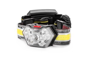 Φακος Κεφαλης Εργασιας LH04 Με Ανακλαστικο Ιμαντα USB-TYPE C 1500mAh XT+3030+COB Led 180FLUX