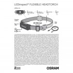 Φακος Εργασιας Κεφαλης Με Led Ταινια Και Usb Up To 115lm /IP42 Ledinspect Flexible Head Torch Osram - 1 ΤΕΜ.