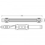 Φακος Εργασιας Κεφαλης Με Led Ταινια Και Usb Up To 115lm /IP42 Ledinspect Flexible Head Torch Osram - 1 ΤΕΜ.