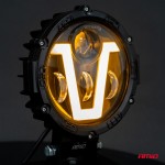 Προβολεας Εργασιας Στρογγυλος V-LIGHT 5.500lm 9>36V 60W 6.000K Φ198x172x60mm 4 Χρησεων Αμιο - 1 ΤΕΜ.