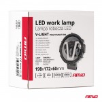 Προβολεας Εργασιας Στρογγυλος V-LIGHT 5.500lm 9>36V 60W 6.000K Φ198x172x60mm 4 Χρησεων Αμιο - 1 ΤΕΜ.