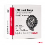 Προβολεας Εργασιας Στρογγυλος X-LIGHT 5.500lm 9>36V 60W 6.000K 9 Led Φ170x170x65mm 4 Χρησεων Αμιο - 1 ΤΕΜ.