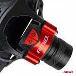 Amio - Φακός Κεφαλής Εργασίας Τύπου T6 Led Χωρητικότητα Μπαταρίας 3600mAh - 1 τεμ. (04665/AM)