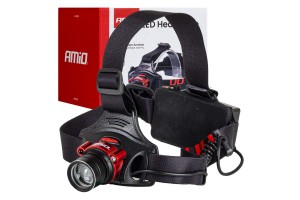 Amio - Φακός Κεφαλής Εργασίας Τύπου T6 Led Χωρητικότητα Μπαταρίας 3600mAh - 1 τεμ. (04665/AM)