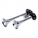 Κορνα Πνευματικη 12/24V 118db Διπλη 2 Τονων Χρωμιο Αμιο - 1 ΤΕΜ.
