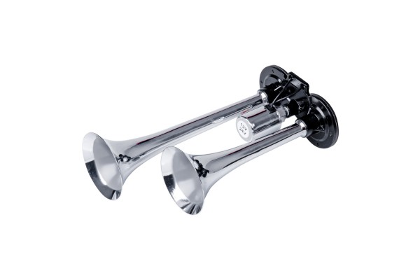 Κορνα Πνευματικη 12/24V 118db Διπλη 2 Τονων Χρωμιο Αμιο - 1 ΤΕΜ.