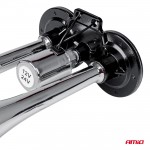 Κορνα Πνευματικη 12/24V 118db Διπλη 2 Τονων Χρωμιο Αμιο - 1 ΤΕΜ.