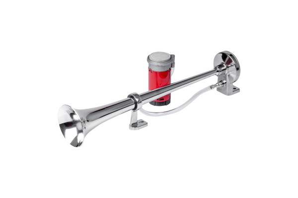 Κορνα Πνευματικη Μονη 12V (ΜΗΚΟΣ:45 Cm Διαμετρος ΕΞΟΔΟΥ: 9cm) Χρωμιου Amio - 1 Τεμ.