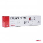 Κορνα Πνευματικη Μονη 12V (ΜΗΚΟΣ:45 Cm Διαμετρος ΕΞΟΔΟΥ: 9cm) Χρωμιου Amio - 1 Τεμ.