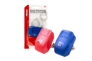 Πολοι Μπαταριας 12/24V Ταχειας Αποσυνδεσης ΜΠΛΕ/ΚΟΚΚΙΝΟ Αmio - 2 TEM.