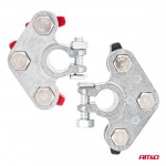 Amio - Πόλοι Μπαταρίας Αυτοκινήτου 800A Βαρέως Τύπου – Σετ (+/-), Επιψευδαργυρωμένες, Για 12/24V - 2 τεμ. (04391/AM) Amio - Πόλοι Μπαταρίας Αυτοκινήτου 800A Βαρέως Τύπου – Σετ (+/-), Επιψευδαργυρωμένες, Για 12/24V - 2 τεμ. (04391/AM)