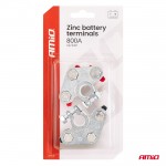 Amio - Πόλοι Μπαταρίας Αυτοκινήτου 800A Βαρέως Τύπου – Σετ (+/-), Επιψευδαργυρωμένες, Για 12/24V - 2 τεμ. (04391/AM) Amio - Πόλοι Μπαταρίας Αυτοκινήτου 800A Βαρέως Τύπου – Σετ (+/-), Επιψευδαργυρωμένες, Για 12/24V - 2 τεμ. (04391/AM)