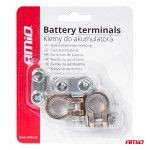 Amio – Πόλοι Μπαταρίας Ευρωπαϊκού Τύπου Ορείχαλκου Για Σταθερή Σύνδεση & Αξιόπιστη Εκκίνηση – 2 Τεμ. (01392/AM) Amio – Πόλοι Μπαταρίας Ευρωπαϊκού Τύπου Ορείχαλκου Για Σταθερή Σύνδεση & Αξιόπιστη Εκκίνηση – 2 Τεμ. (01392/AM)