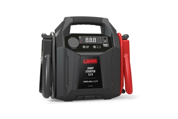 Lampa – Επαγγελματικός Εκκινητής Μπαταρίας 12V LiFePO4 24000mAh, Για Ακαριαία Εκκίνηση Βαρέων Κινητήρων – 1 Τεμ. (L7050.3) Lampa – Επαγγελματικός Εκκινητής Μπαταρίας 12V LiFePO4 24000mAh, Για Ακαριαία Εκκίνηση Βαρέων Κινητήρων – 1 Τεμ. (L7050.3)