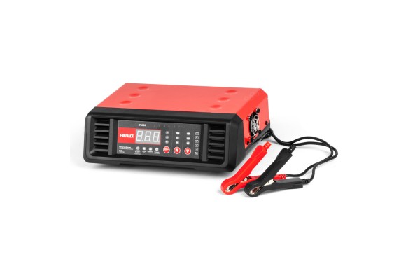 Φορτιστης Μπαταριας 6/12V max10A Ψηφιακος Amio - 1 τεμ.