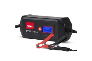 Amio - Φορτιστής Μπαταρίας Ψηφιακός DBC-6A Wet Agm Gel Τάση Λειτουργίας 6/12V Ένταση Ρεύματος 6A Για Επιβατικά Αυτοκίνητα Και Μοτοσυκλέτες - 1 τεμ. (04524/AM)