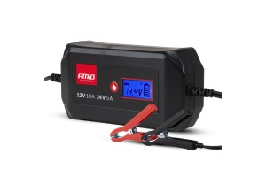 Amio - Φορτιστής Μπαταρίας Ψηφιακός DBC-10A Wet Agm Gel Τάση Λειτουργίας 12/24V Ένταση Ρεύματος 10A Για Επιβατικά Αυτοκίνητα Και Φορτηγά - 1 τεμ. (04525/AM)