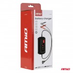 Amio - Φορτιστής Μπαταρίας Ψηφιακός DBC-10A Wet Agm Gel Τάση Λειτουργίας 12/24V Ένταση Ρεύματος 10A Για Επιβατικά Αυτοκίνητα Και Φορτηγά - 1 τεμ. (04525/AM)