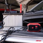 Amio - Φορτιστής Μπαταρίας Ψηφιακός Agm Gel LiFePo4 (LFP) Τάση Λειτουργίας 6/12V Ένταση Ρεύματος 1.5A Για Επιβατικά Αυτοκίνητα Και Μοτοσυκλέτες - 1 τεμ. (04526/AM)