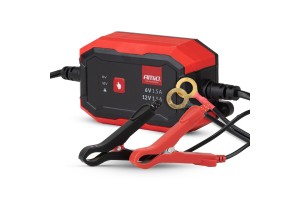 Amio - Φορτιστής Μπαταρίας Ψηφιακός Agm Gel LiFePo4 (LFP) Τάση Λειτουργίας 6/12V Ένταση Ρεύματος 1.5A Για Επιβατικά Αυτοκίνητα Και Μοτοσυκλέτες - 1 τεμ. (04526/AM)