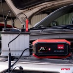 Amio - Φορτιστής Μπαταρίας Ψηφιακός Pro Agm Gel LiFePo4 (LFP) Τάση Λειτουργίας 12/24V Ένταση Ρεύματος 10A Για Επιβατικά Αυτοκίνητα Και Φορτηγά - 1 τεμ. (04228/AM)