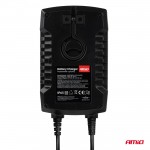 Amio - Φορτιστής Μπαταρίας Ψηφιακός Pro Agm Gel LiFePo4 (LFP) Τάση Λειτουργίας 6/12V Ένταση Ρεύματος 6A Με Γάντζο Για Επιβατικά Αυτοκίνητα Και Μοτοσυκλέτες - 1 τεμ. (04532/AM)