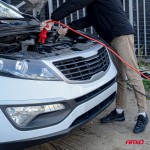 Amio - Καλώδια Φόρτισης Μπαταρίας (Ρευματοδότες) Τάση Λειτουργίας 12-24V Ένταση Ρεύματος 350A Μήκος 3,5m Με Πιστοποίηση Tuv Για Επιβατικά Αυτοκίνητα Και Φορτηγά - 1 Σετ (04594/AM)