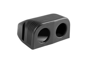 Βαση Διπλη Για Πριζες MOD-16 5x5x3cm Διαμετρος ΤΡΥΠΑΣ: 3cm Amio