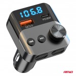 Amio - Fm Transmitter Αναπτήρα Τύπου FMT01 Τάση Λειτουργίας Για Επιβατικά Αυτοκίνητα Και Φορτηγά Με 1xUSB Type-A Και 1xUSB Type-C Για Επιβατικά Αυτοκίνητα Και Φορτηγά - 1 τεμ. (04647/AM) Amio - Fm Transmitter Αναπτήρα Τύπου FMT01 Τάση Λειτουργίας Για Επιβατικά Αυτοκίνητα Και Φορτηγά Με 1xUSB Type-A Και 1xUSB Type-C Για Επιβατικά Αυτοκίνητα Και Φορτηγά - 1 τεμ. (04647/AM)
