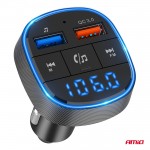 Amio - Fm Transmitter Αναπτήρα Τύπου FMT01 Τάση Λειτουργίας Για Επιβατικά Αυτοκίνητα Και Φορτηγά Με 2xUSB Type-A Για Επιβατικά Αυτοκίνητα Και Φορτηγά - 1 τεμ. (04648/AM)