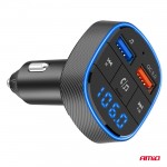 Amio - Fm Transmitter Αναπτήρα Τύπου FMT01 Τάση Λειτουργίας Για Επιβατικά Αυτοκίνητα Και Φορτηγά Με 2xUSB Type-A Για Επιβατικά Αυτοκίνητα Και Φορτηγά - 1 τεμ. (04648/AM)