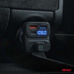 Amio - Fm Transmitter Αναπτήρα Τύπου FMT02 Τάση Λειτουργίας 12-24V Με 2xUSB Type-A Και 1xUSB Type-C Για Επιβατικά Αυτοκίνητα Και Φορτηγά - 1 τεμ. (04649/AM)