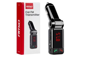 Amio - Fm Transmitter Αναπτήρα Τύπου FMT03 Τάση Λειτουργίας 12-24V Με 2xUSB Type-A Και Bluetooth Για Επιβατικά Αυτοκίνητα Και Φορτηγά - 1 τεμ. (04650/AM)