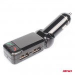 Amio - Fm Transmitter Αναπτήρα Τύπου FMT03 Τάση Λειτουργίας 12-24V Με 2xUSB Type-A Και Bluetooth Για Επιβατικά Αυτοκίνητα Και Φορτηγά - 1 τεμ. (04650/AM) Amio - Fm Transmitter Αναπτήρα Τύπου FMT03 Τάση Λειτουργίας 12-24V Με 2xUSB Type-A Και Bluetooth Για Επιβατικά Αυτοκίνητα Και Φορτηγά - 1 τεμ. (04650/AM)