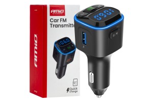 Amio - Fm Transmitter Αυτοκινήτου 12/24V Με 1xUSB Type-A Και 2xUSB Type-C - 1 τεμ. (04651/AM)