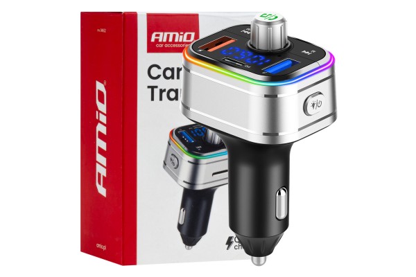 Amio - Fm Transmitter Αυτοκινήτου 12/24V Με 1xUSB Type-C Και Υποδοχή Microsd - 1 τεμ. (04652/AM) Amio - Fm Transmitter Αυτοκινήτου 12/24V Με 1xUSB Type-C Και Υποδοχή Microsd - 1 τεμ. (04652/AM)