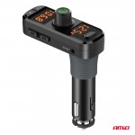 Amio - Fm Transmitter Αναπτήρα Τύπου FMT06 Τάση Λειτουργίας 12-24V Με 2xUSB Type-A, 1xUSB Type-C Και Υποδοχή Microsd Για Επιβατικά Αυτοκίνητα Και Φορτηγά - 1 τεμ. (04653/AM)