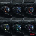 Amio - Fm Transmitter Αυτοκινήτου 12/24V Με 2xUSB Type-A Και Υποδοχή Microsd - 1 τεμ. (04654/AM)