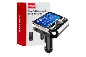 Amio - Fm Transmitter Αυτοκινήτου 12/24V Με 1xUSB Type-A, 1xUSB Type-C Και Τηλεχειριστήριο - 1 τεμ. (04657/AM)
