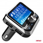 Amio - Fm Transmitter Αυτοκινήτου 12/24V Με 1xUSB Type-A, 1xUSB Type-C Και Τηλεχειριστήριο - 1 τεμ. (04657/AM)