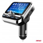 Amio - Fm Transmitter Αυτοκινήτου 12/24V Με 1xUSB Type-A, 1xUSB Type-C Και Τηλεχειριστήριο - 1 τεμ. (04657/AM)