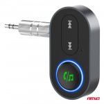 Amio - Bluetooth Δέκτης (Receiver) Για Ασύρματη Μετάδοση Ήχου Με Υποδοχή Mini Jack 3.5mm Για Αυτοκίνητα Και Ηχοσυστήματα - 1 τεμ. (04658/AM)