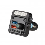 Fm Transmitter Αναπτηρα 12V Με Bluetooth OFT-4260BT Φορτιστη Usb TYPE-A + Usb TYPE-C Osio