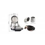 Κλαπετο Εξατμισης Valve 8 Διαμετρου 63mm Με Διακοπτη Simoni Racing