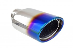 Ακρο Εξατμισης Καμμενο Τιτανιου 180x120mm Φ30>50mm